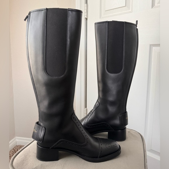 SOLD **Dior calfskin pony-style knee boots - Picture 2 of 13